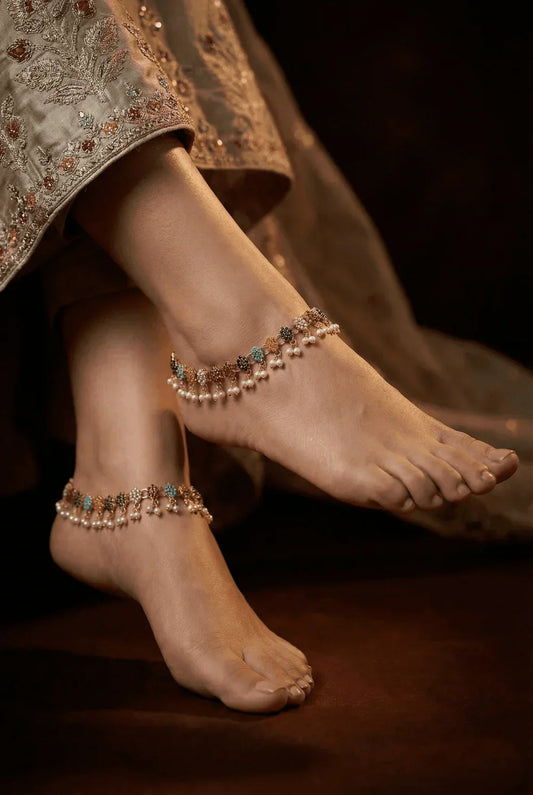 Indian Style Zircons Anklet