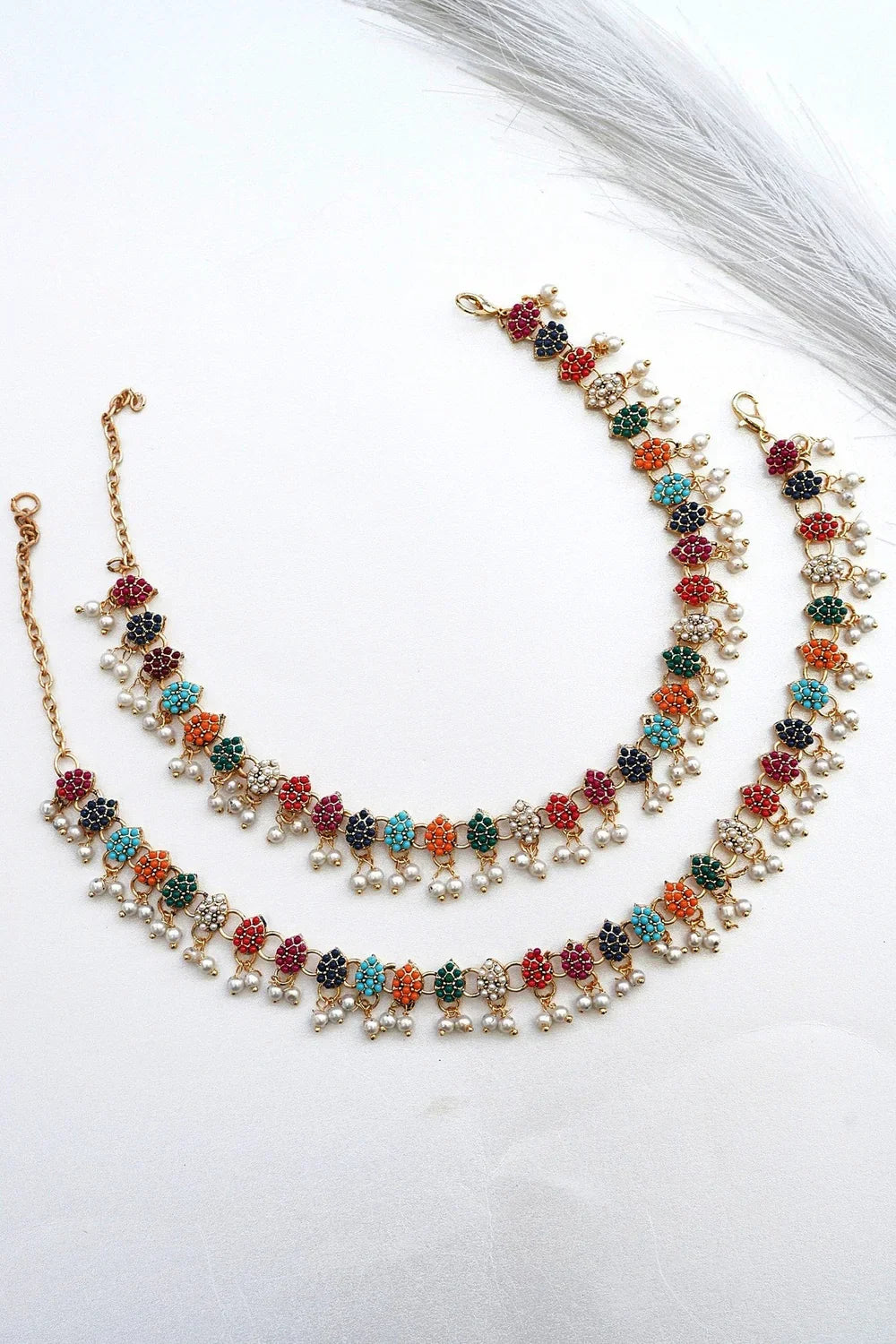 Indian Style Zircons Anklet